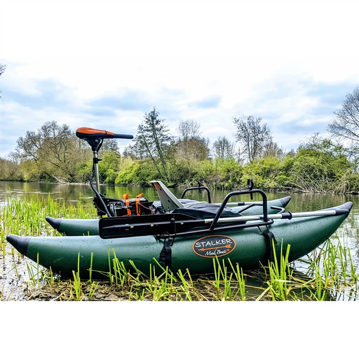 single person pontoon fishing boat - 4